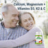 Olympian Labs Green Calcium Tablets, 100 Count - Formulated with K2 & D3 for Healthy Bones & Teeth