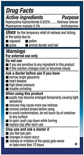 Naphcon A Eye Drops, 15-mL, 2 Count for Eye Relief