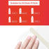 Professional Nail Files Double Sided Emery Board 80/100 Grit for Acrylic Nail Extension, 50Pcs White