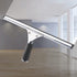 45cm Grip Glass Squeegee for Window Cleaning - Stainless Steel All Purpose Squeegee with Non-Slip Handle