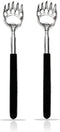 2PCS Back Scratchers, Bear Claw Shaped Scratcher with Extendable Metal Retractable Telescopic Handle