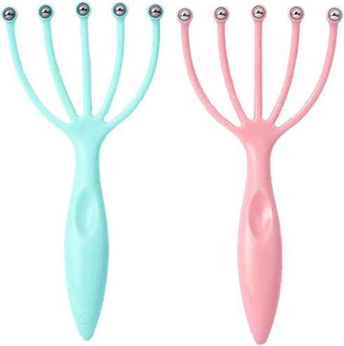 Scalp Massager, 2PCS Handheld Claw Head Massager for Deep Relaxation & Stress Reduction at Home
