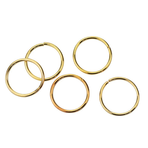 Nydotd 180 Pieces Hair Rings - Braid Rings, Loop Clips, and Hoops - 3 Colors, 2 Sizes for Women's Fashion Hair