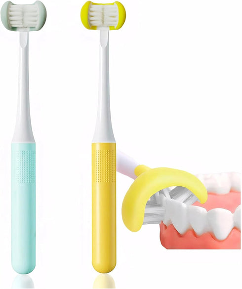 Kid Toothbrush - Soft Brush Child Toothbrush for Complete Tooth and Gum Care, 2 Pack