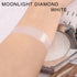 Pearl White Shimmer Glitter Highlighter, Silver Face Highlighter, Makeup Illuminator for Contour