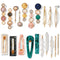 Mehayi 20 PCS Macaron Pearl Acrylic Resin Fashion Hair Clips Set, Cute Hair Barrettes Bobby Pins, Boho Fancy Hairpin