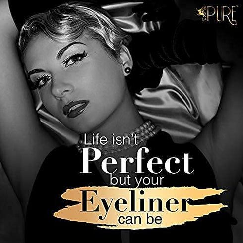 Winged Eyeliner Stamp - 2 Dual Ended Pens for Perfect Cat Eyes, Smudge-Proof, Water-Resistant