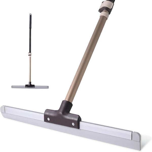 Eyliden Floor Squeegee Scrubber: Soft Floor and Window Squeegee with Telescopic Handle for Bathroom and Kitchen
