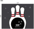 Set 25 5.5 4.25 A2 Koko Paper Co Bowling Thank You Cards. of x Green and Beige Flat Note Cards and White Envelopes.