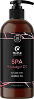 Calming Massage Oil for Home Spa, Full Body Massage Oil for Sore Muscles, Sweet Almond & Lavender Oil