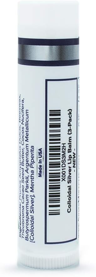 Silver Miracles Colloidal Silver Peppermint Lip Balm, 1