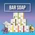 Shea Olein Organic Thai Lemongrass Bar Soap - Antibacterial & Anti Odor, Tea Tree & Ginger Root, 5 oz, 6 Bars