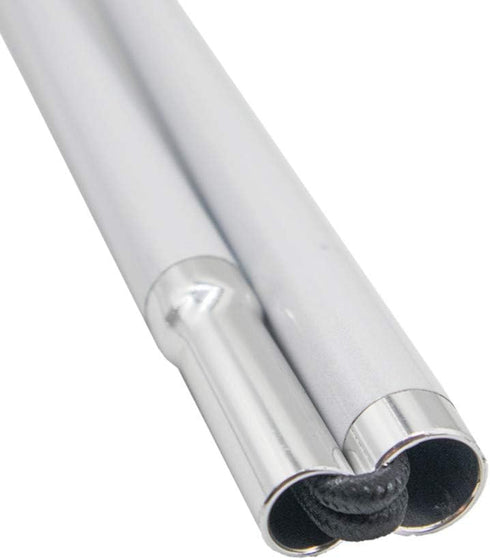 VSONE 7 135cm (53.1 inch)) Aluminum Mobility Folding White Cane for Vision Impaired and Blind People (Folds Down