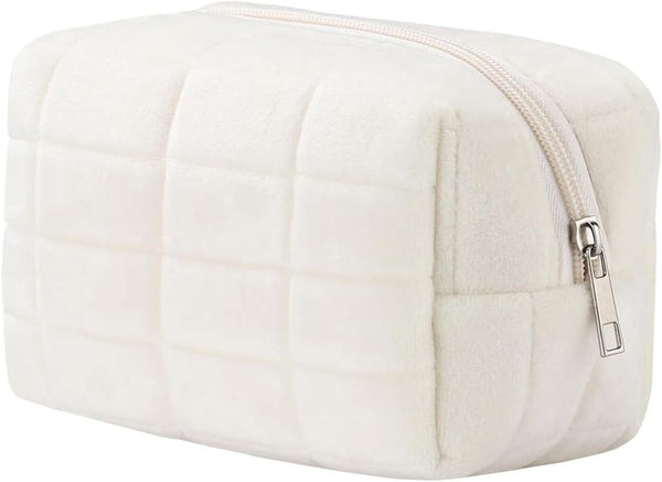 Small Y2K Checkered Makeup Bag for Women, Cosmetic Pouch for Purse, Travel Makeup Organizer