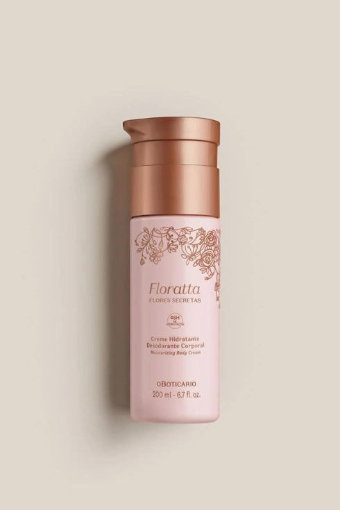 O BOTICARIO Floratta Secret Flowers Moisturizing Body Lotion, 48 Hour Cream, 6.7 Ounce