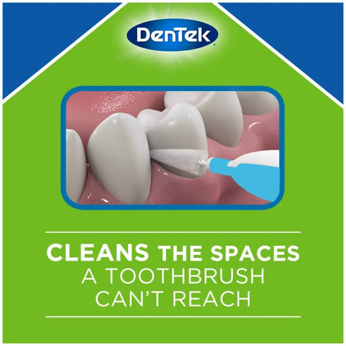DenTek 47701002582 Wide Brush, 16 Count, Pack of 3 for Dental Care.