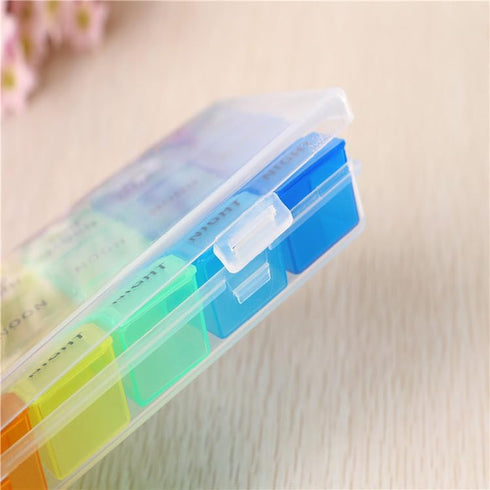 Wopanxye 3 7-Day Weekly Pill Organizer, Times a Day, Pill Box, Portable Travel Prescription Pill Case Dispenser