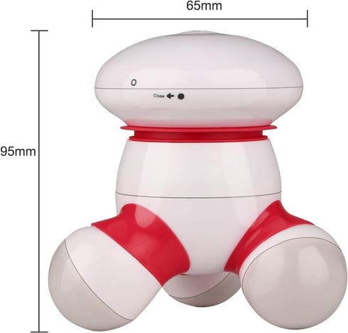 cotsoco Mini Portable Handheld Massager, Vibrating Body Massager with LED Light for Pain Release, Battery Operated