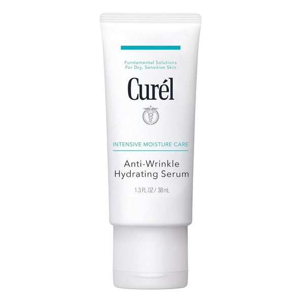 Curel Japan Anti-Wrinkle Hydrating Serum, Lightweight, Fragrance Free & Colorant Free, Sensitive Skin Serum, 1.3 Oz