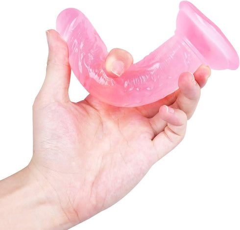 Rovamvia 5.3 Inches Sets Mini Realistic Dildo for Beginners, Anal Dildos Lifelike Fake Penis for Women/Men/Gay, Adult