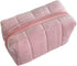 XPONNI Small Cute Y2K Cosmetic Bag, Aesthetic Makeup Bag for Purse, Pink