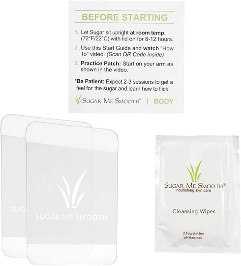 Sugar Me Smooth Body Sugar Wax – Gentle Hair Removal System, No Strips, No Heat, All-Natural Solution