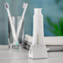 2pcs Toothpaste Squeezer Rolling Tube Holder Stand for Bathroom Accessories (White)