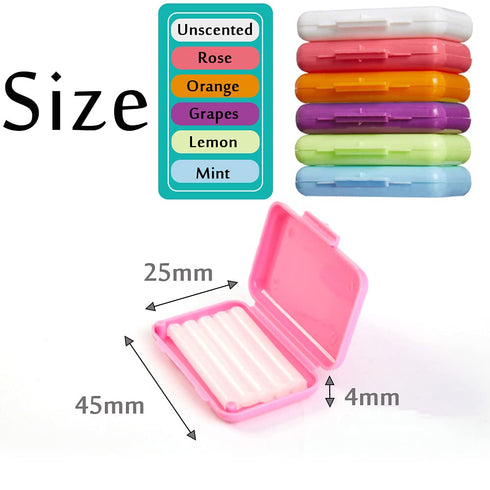 Braces Wax for Teeth, 12 Pack Dental Care Orthodontic Wax for Braces Wearers, Colorful