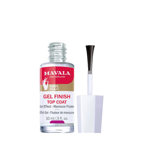 MAVALA Nail Top Coat, Gel Finish | Replicates Gel Manicure | For Smooth and Domed nails | Volumizing Effect | Gentle on Nails | No UV Lamp | Durable Formula (0.3 Ounce)