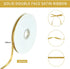 TONIFUL 3/8 Inch x 100yds Gold Satin Ribbon Roll for Gift Wrapping, Floral, Craft, and Party Decoration