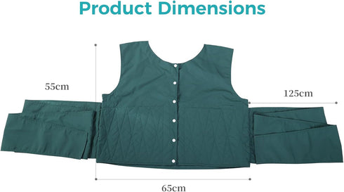 Vest Restraint Suit for Bed or Wheelchair, Straps Chest Vest Constraint Band for Elderly Manic Patient Care, Constrain