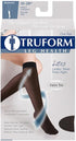 Truform Sheer Compression Stockings, Women's Knee High Length, Open Toe, 15-20 mmHg, 20 Denier, Charcoal, 2X-Large