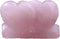 Rose Quartz Double Heart Shape Love Rock Crystal Chakra Stones for Carved Chakra Healing Reiki