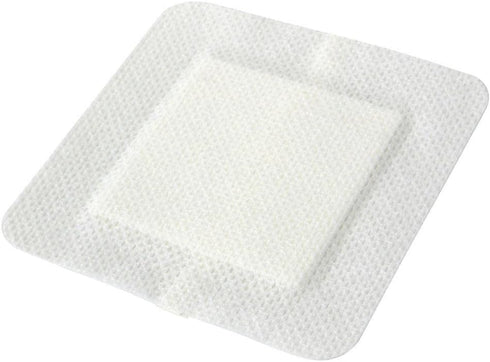 Medline Adhesive Island Wound Dressing, Bordered Gauze, 6" x 6", Sterile, 15 Count