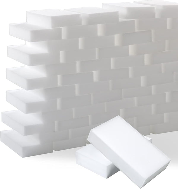 Trendbox 50 Pack Melamine Sponges - Magic Cleaning Sponges in Bulk for Dishes and Eraser Cleaning