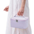 Meiyuuo Small Makeup Bag Cosmetic Organizer Waterproof Zipper Pouch for Women (Light Lavender Purple)