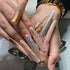 Yimart 100pcs Extra Long Curve Nail Tip, White/Clear/Natural, UV Gel French Acrylic False Nail Art