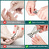 Nail Clippers for Seniors, 360 Degree Rotary Fingernail and Toenail Clippers with Long Handle