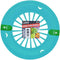 Sturdy Blue Vented Paper Plate Holder - 4 Pack (10'' Diameter)