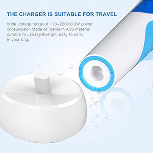 Toothbrush Charger for Braun Oral B Electric Toothbrush - Inductive Charging Base Model 3757, Portable Waterproof