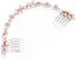 Unicra Wedding Crystal Hair Comb, Bridal Headpiece Accessories for Brides (Rose Gold)