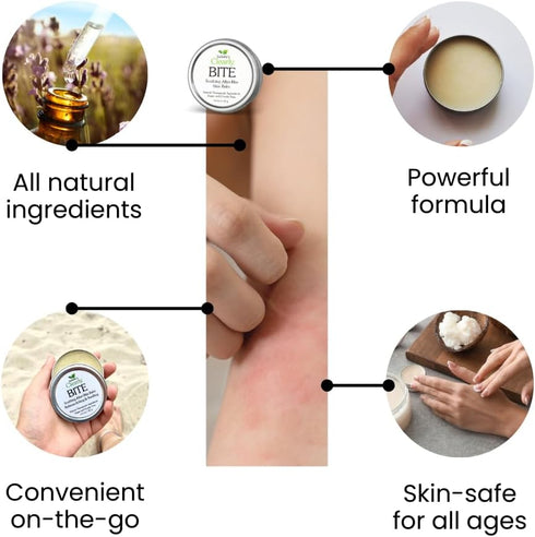 Isabella's Clearly BITE Soothing After Bite Balm, Fast Relief from Insect Bites, Natural Ointment with Aloe Vera