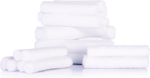 Hwa Essentials 10 Pack 5 cm 1 cm (2 0.25 Cotton Wick Refills for Nasal Inhalers x in x in) - Unscented, Absorbent