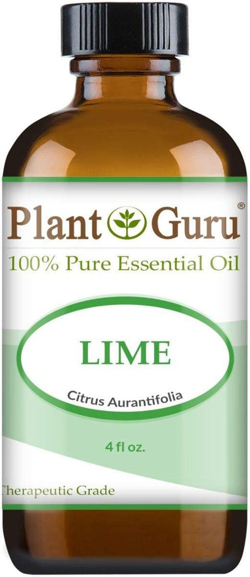 Lime Essential Oil 4 oz 100% Pure Undiluted Cold Pressed from Fresh Lime Peel - Great for Aromatherapy Diffuser,