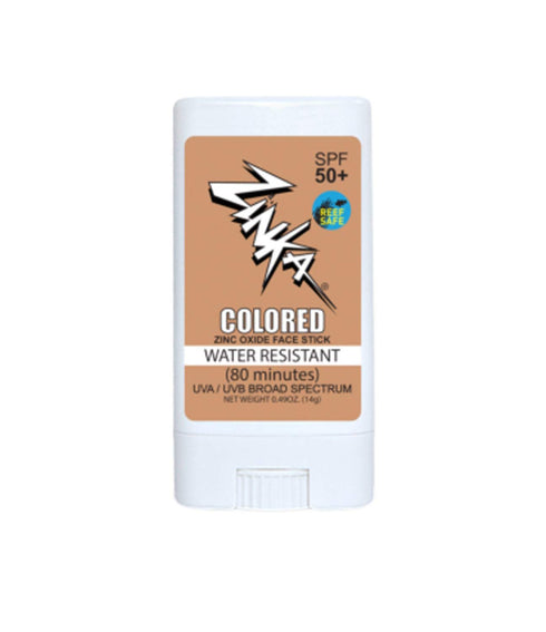 Zinka Sunscreen SPF 30 - All Natural Vegan Mineral Face Stick, Light Beige