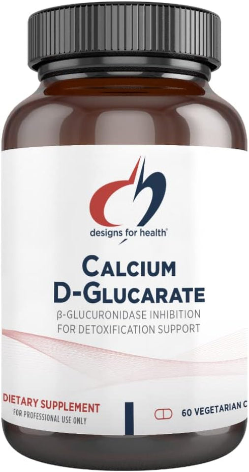 Designs for Health Calcium D-Glucarate - 1200mg CDG for Liver Support, Detoxification & Hormone Metabolism Supplement