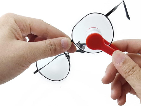 GXXMEI 40PCS 5 Mini Sun Glasses Eyeglass Microfiber Spectacles Cleaner Brush Cleaning Tool, Colors