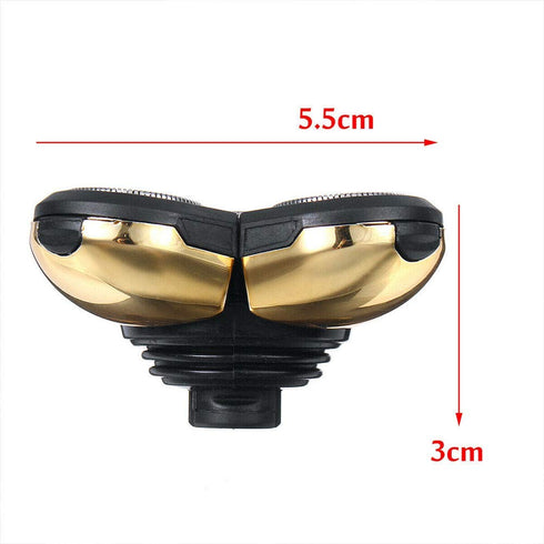 Shaver Blade Heads for 5 Heads Razor - Electric Replacement Blades for Beard Cutter, Easy Install (Gold)