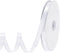White Ribbon 120 Yards, 3/8 Inch Thin White Satin Ribbon for Gift Wrapping, Flower Bouquets, Wedding Decoration
