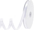 White Ribbon 120 Yards, 3/8 Inch Thin White Satin Ribbon for Gift Wrapping, Flower Bouquets, Wedding Decoration